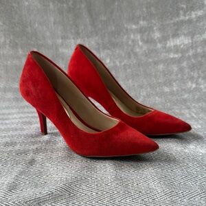 Alfani Red Heels Classic Suede Pumps